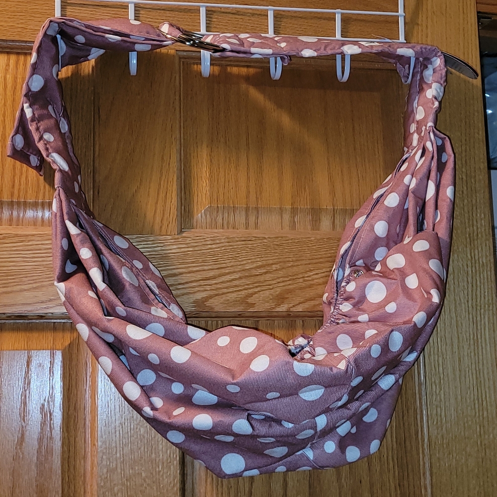NWT LUXURY PET SLING BAG KENSIE Large DOG CARRIER UP TO 60LBS PINK POKA DOT